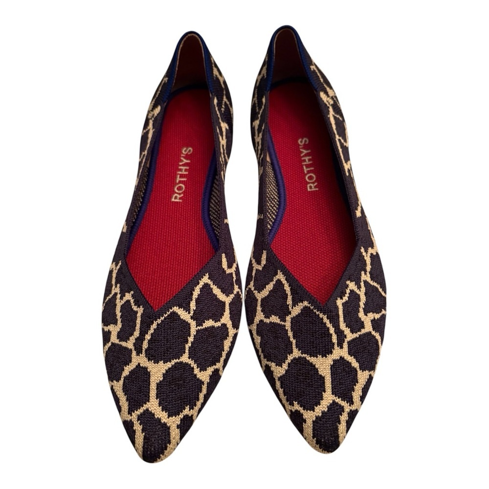 Rothy's Indigo Giraffe The Points Flat -- Limited Edition